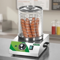 Chauffe-hot-dogs avec thermostat, chauffe-saucisses électrique de comptoir 300W en acier inoxydable Perfex HDW-1