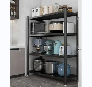 Fornitori di panettieri per forno a microonde organizzatore di portaspezie in metallo pieghevole per cucina per frigorifero a microonde
