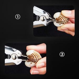 रक्त क्लम सलामी बल्लेबाज रक्त क्लम पेलेर क्रैम्प क्लैंप ब्लड क्लम स्लिसर अचार खाद्य उपकरण बहु-कार्यात्मक जस्ता मिश्र धातु नट क्लैंप - Product Image 3