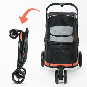 लक्जरी ढहने वाले कुत्ते पालतू जानवर 4 पहियों मध्यम और बड़े कुत्तों के लिए - Product Image 4