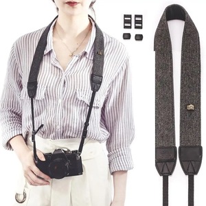 Adjustable Soft Long Retro Shoulder <strong>Strap</strong> DSLR <strong>Camera</strong> <strong>Neck</strong> <strong>Strap</strong> Vintage Belt for Women Men SLR Mirrorless Cameras Simple Brown - Product Image 5
