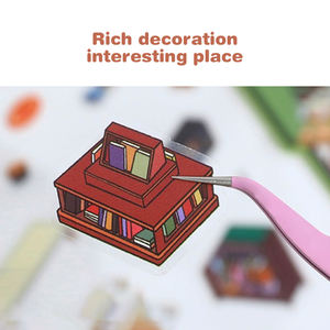 <span class=keywords><strong>Libro</strong></span> de Pegatinas 3D Keybaby, Colección de Escenas Divertidas para Adultos y Niños, Alivio <span class=keywords><strong>del</strong></span> Estrés, Kit de Pegatinas 3D para <span class=keywords><strong>Casa</strong></span> - Product Image 3