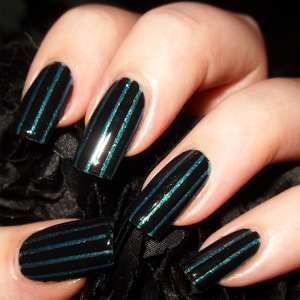 Venta al por Mayor de 500 <span class=keywords><strong>Uñas</strong></span> Artificiales con Diseño Francés, Curvadas, Negras, Media Cobertura, Forma Cuadrada - Product Image 6
