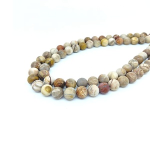 Perline in <span class=keywords><strong>Pietra</strong></span> Naturale Ghiacciata, Diaspro Giallo Fratturato e Pleocroico, Accessori Fai da Te per Collane e Bracciali 4-20mm - Product Image 5