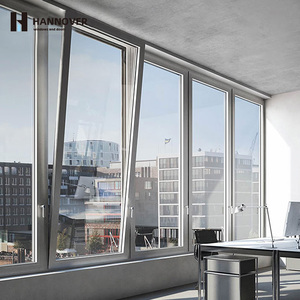 Fenêtre à battant à ouverture large de 90 degrés, profil mince, vue panoramique, écran de sécurité en acier inoxydable intégré - Product Image 1