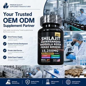 Prix de gros OEM, capsules de Shilajit pur, Shilajit de l'Himalaya pour soutenir l'énergie - Product Image 1