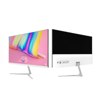Moniteur de PC IPS sans bordure à 3 côtés de 23 pouces pour ordinateur de bureau LCD 75Hz avec haute qualité visuelle 99% SRGB Utilisation professionnelle