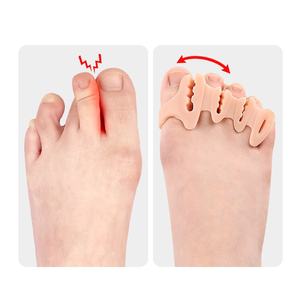 Al por mayor: Separador de dedos para la eversion del pulgar y dedos superpuestos, para sandalias, chanclas y almohadillas para el antepié de cuatro orificios - Product Image 4