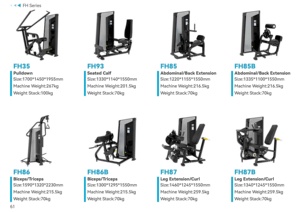 <span class=keywords><strong>Machine</strong></span> de fitness GS-FH87 – Appareil professionnel haut de gamme autonome pour l'entraînement de force, avec charge par poulies, pour extensions et curls des jambes - Product Image 5