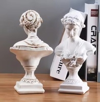 Fabrik Großhandel Harz Vintage Venus Skulptur Ornamente Handgemachte Philosoph Porträt Statue für Innendekoration