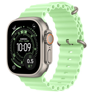 Bracelet IVANHOE Premium en fluororubber Ocean pour <span class=keywords><strong>Apple</strong></span> <span class=keywords><strong>Watch</strong></span> Ultra 2, séries 9, 8, <span class=keywords><strong>7</strong></span>, 6, SE, 5, 3, 4, pour le sport, l'usage quotidien et les activités de plein air - Product Image 6