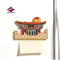 Aimants de réfrigérateur promotionnels Longzhiyu, 20 ans, fabricant d'autocollants souvenirs personnalisés, cadeaux en métal pour la ville, logo personnalisé, aimants de réfrigérateur