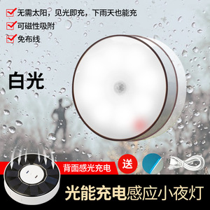 Solar-powered <b>motion</b>-sensing night <b>light</b>, home wireless charging <b>light</b>, bedroom bedside staircase magnetic smart <b>sensor</b> <b>light</b>. - Product Image 6