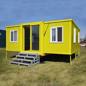 Maison extensible de 40 pieds avec trois chambres à coucher et un design original en Chine, dotée d'un mur-rideau en verre, disponible pour la personnalisation - Product Image 2