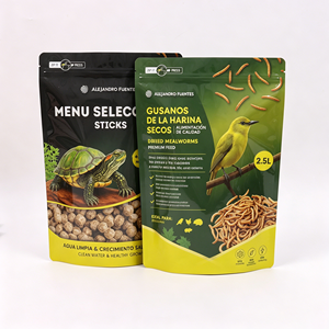 Emballage pour aliments pour animaux de compagnie, emballage écologique, sachet pour aliments pour animaux de compagnie lyophilisés, toucher doux, sachet en mylar résistant aux enfants, anti-odeur, OEM ODM - Product Image 1