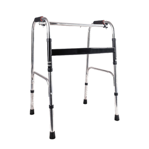 Andador de Acero Inoxidable para Discapacitados, Silla de Ruedas Ajustable en Altura, Plegable, 1 Año de Garantía, Ayuda para Caminar y Rehabilitación para Personas Mayores - Product Image 1