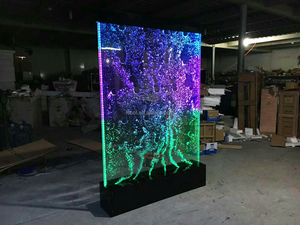 Fontaine Murale Cascade à Bulles Acrylique <span class=keywords><strong>D</strong></span>écorative de Salon Intérieur Artificielle avec Lumières LED en Gros - Product Image 3