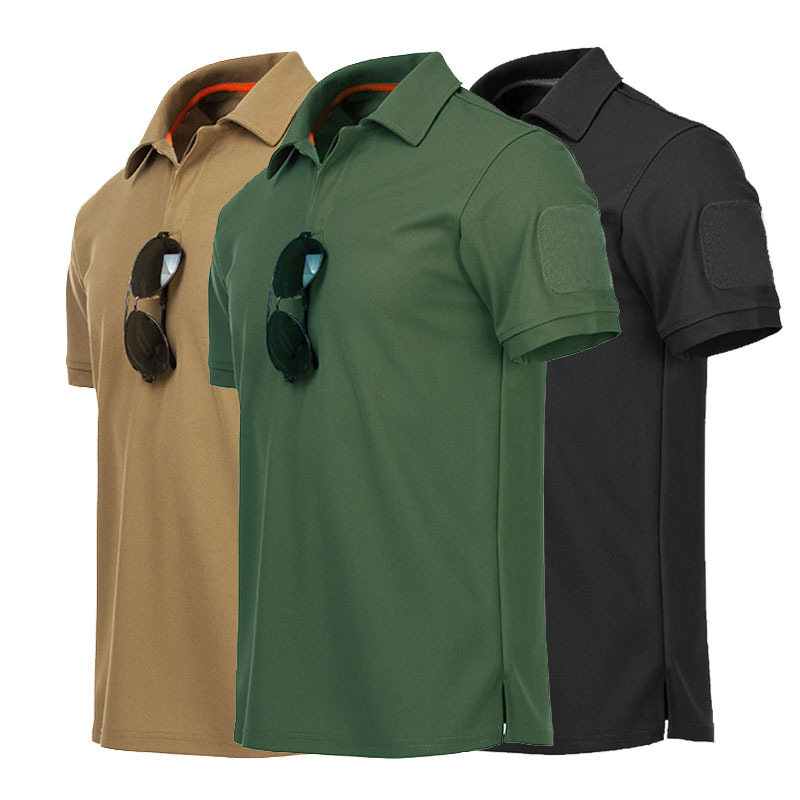 Custom Polo T Shirts Men Cotton High Quality Quick Dry Tactical Polos Short Sleeve Men's Polo Shirts