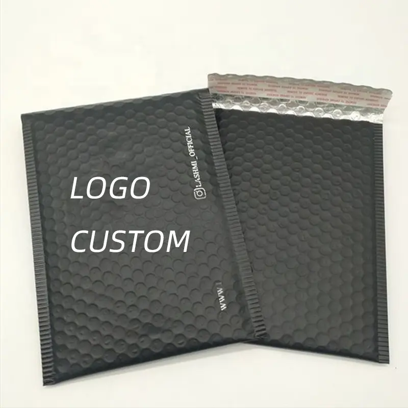 Sobre de plástico personalizado acolchado bolsa de envío de mensajería postal logotipo personalizado Poly Mailer bolsas de correo Bubble Mailer