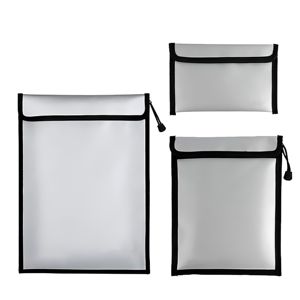 高容量耐火ドキュメントバッグシリコンコーティングガラス繊維耐火収納バッグ - Product Image 4