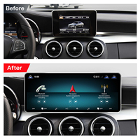 Autoradio Android QLED 12,8 pouces Mercedes Benz W205 GLC C/V GLA/CLA NTG5 Snapdragon 6125 CarPlay sans fil Android Auto 4G LTE