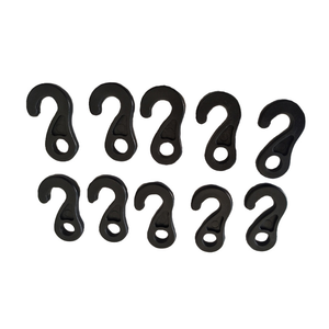 ISURE MARINE, equipo para acampar al aire libre, tienda de Kayak para barco de crucero negro con 10 piezas de ganchos en S, piezas de plástico, suministros marinos - Product Image 5