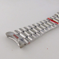 Bracelet de 20mm en acier inoxydable 316L/or/or Rose/noir, bracelets de montre à extrémité incurvée, boucle déployante, adapté à un boîtier de montre de 40mm