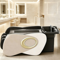 Lit de massage pour shampoing, chauffant pour mollets, pour salon et domicile, capacité de charge 150 kg, imperméable, pour lavage de cheveux