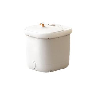 Baignoire de massage pour les pieds Lanbao Health, profonde, électrique, chauffante, portable, pour usage domestique, blanche, avec prise. - Product Image 4