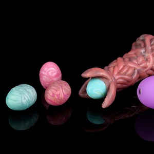 Dildo Ovipositor Monstruoso con 5 Bolas, Dildo Inflable de Silicona con Bomba para Mujer, Dilatadores Anales con Nudos para Uso Anal - Product Image 4
