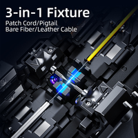 SIXIANTO SD-9 Fusionadora de Fibra Óptica de 6 Motores con Alineación de Núcleo, Máquina de Empalme por Fusión por Arco, Pantalla HD de 4.3'', VFL+OPM, FTTH 5G