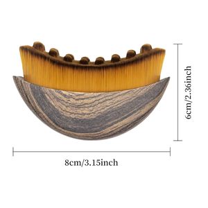 Individuelles Logo Kontur-Gesichtsbürste Lymphdrainage-Massagegerät Trockenbürsten-Gesichtsbürste Kinn- und Kieferlinien-Formung Passend zur Haut - Product Image 4