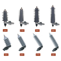 Parafoudres en caoutchouc silicone 36KV 10KA 5KA, parafoudres à oxyde de zinc métallique YH5W-36/YH10W-36, norme IEC60099-4 haute performance