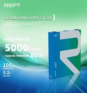 Sistema de Almacenamiento de Energía Doméstico REPT, Batería LFP100 de Larga Duración, Celdas de Grado LF100, Baterías de Iones de Litio Prismáticas de 3.2v, 6000 - Product Image 2
