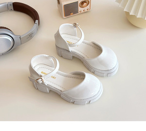 Zapatos de Princesa para Niñas, Blancos y Negros, con Suela Gruesa, Sandalias para Niñas - Product Image 5