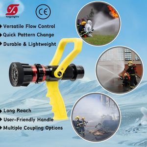 Buse d'arrosage d'incendie QLD6.0/8III-B buse de tuyau d'incendie avec accouplement buse d'eau réglable multifonctionnelle pour le sauvetage en incendie - Product Image 4