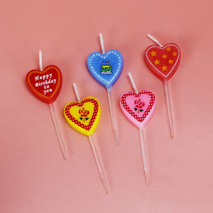 เทียนขายส่ง เทียนรูปหัวใจ เทียนวัน<span class=keywords><strong>เกิด</strong></span>จำนวนมาก เทียนวัน<span class=keywords><strong>เกิด</strong></span>สำหรับ<span class=keywords><strong>เค้ก</strong></span> - Product Image 5