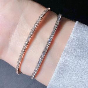 Xinfly - Brazalete de Joyería Fina de Oro de 18K Personalizable, Brazalete de Diamantes Naturales de 0.55ct de Una Sola Hilera, Brazaletes Modernos para Mujer - Product Image 4