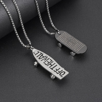 Collier Hip-Hop en Acier Inoxydable Plaqué Or et Rhodium Style Punk pour Hommes et Femmes – Vente en Gros, Idéal Cadeau Tendance