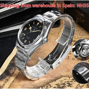 Reloj San Martin SN020-G de 39 mm, Serie Explore Climbing, para Hombre, Deportivo, Retro, de Lujo, con Cristal de Zafiro, Movimiento Automático Mecánico YN55, 10 Bar - Product Image 4