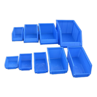Nouveaux bacs de rangement en plastique semi-ouverts empilables pour entrepôt industriel, pour ranger outils, écrous, boulons