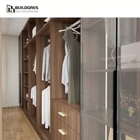 Garde-robe personnalisée Buildgres avec armoire à chaussures, conception intégrée pour l'organisation de la chambre à coucher