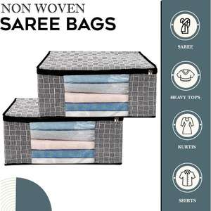 Checkmate, bolsa de almacenamiento de Sari transparente de alta calidad, bolsa de Sari, funda de Sari de trabajo para mujer, precio al por mayor - Product Image 4