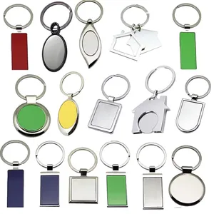 Kustom bentuk yang berbeda baja nirkarat kosong desain Jamaika gantungan kunci grosir Promosi 3D gantungan kunci logam