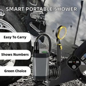 Pompe de douche électrique portable rechargeable 20L avec affichage numérique intelligent, en plastique écologique, étanche, pour camping et escalade - Product Image 2