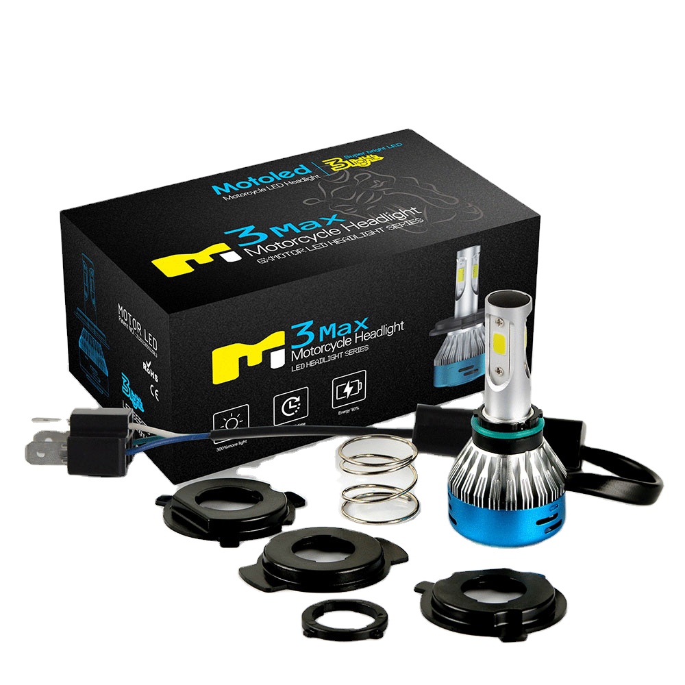 Nao motoled tudo em um 40w 4000lm, farol de led para motocicleta, feixe hi/lo, substituição do kit xenon hid