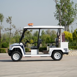 5 chỗ ngồi tuần tra điện <span class=keywords><strong>Buggy</strong></span> đóng cửa Golf giỏ hàng an ninh Tính năng 48V pin câu lạc bộ xe EEC chứng nhận Pick-up cho tham quan - Product Image 3