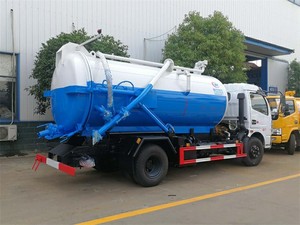 Affordable Dongfeng 4X2 6000 Liters Vacuum Sewage Truck for Septic Tank Cleaning & Municipal Waste Collection - Product Image 3