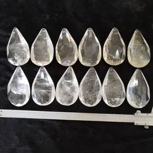 Factory Sourcing Crystal Ornaments Crafts Transparent Natural Stone Rock Crystal Parts For Chandelier