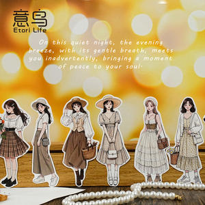 La rencontre chaude dans la série Windhot d'autocollants durs avec adhésif, y compris un garçon et une fille Instagram de style coréen - Product Image 3